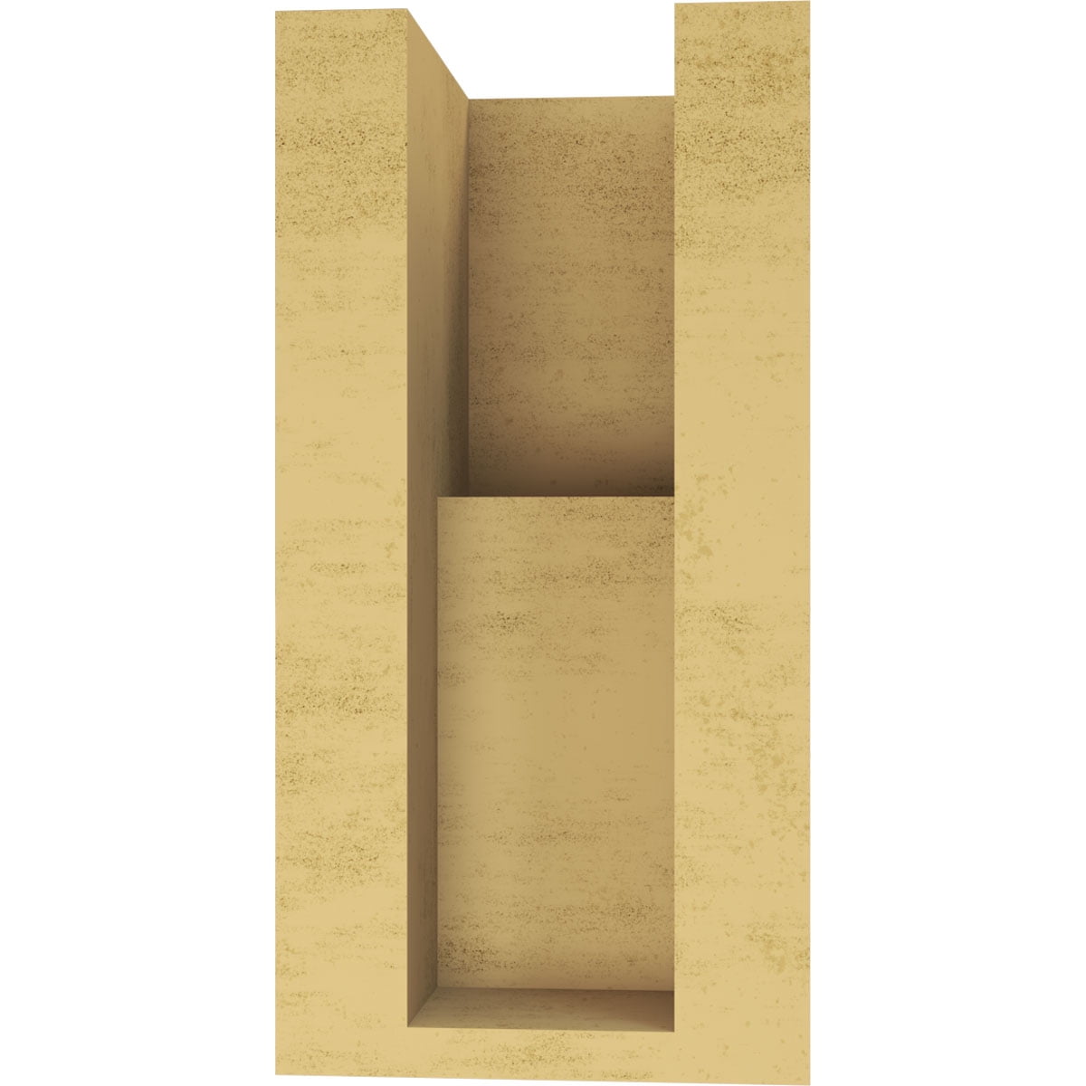4"W x 4"D x 8"H Wide Chapel Hill Rough Cedar Woodgrain TimberThane Corbel, Primed Tan