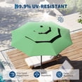 thumbnail image 4 of Garvee 10ft 3-Tier Vented Patio Umbrella, 8 Sturdy Ribs, Crank Lift, Push Button Tilt, Dark Green, 4 of 8