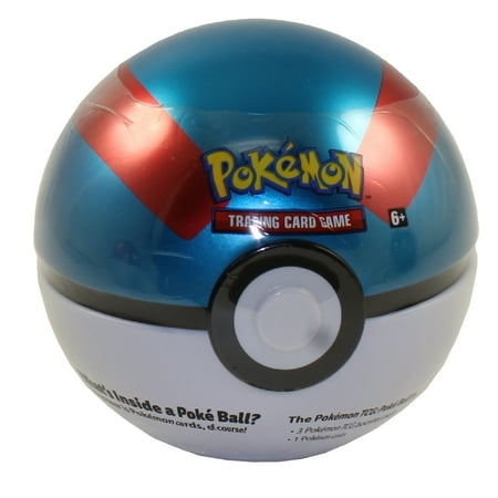 - Pokemon Sun & Moon - 2019 Collectors Poke Ball Tin - GREAT BALL (3 packs & 1 Coin)