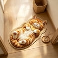 thumbnail image 4 of AMARHH Cat Shaped Fluffy Plush Floor Mat, Washable Faux Fur Animal Rug for Home Bedroom Living Room, Soft Cozy Bedside Decor Accent for Cat Lover Gift, 4 of 6