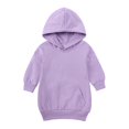 thumbnail image 2 of Sweat à Capuche pour Filles, Robe Décontractée à Manches Longues avec Poche Kangourou, Pull Mi-Long Taille 1-5 Ans, 2 of 9