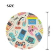thumbnail image 3 of Disketp Playing Video Games Small Mouse Pad 7.9x7.9 Inches,Washable Round Mousepad For Office Laptop Computer,Non-Slip Rubber Base Mouse Pads For Wireless Mouse, 3 of 8