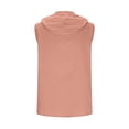 thumbnail image 5 of Xdegoge Button Down Sleeveless Shirts for Women Cotton Linen Hooded Tank Tops with Chest Pockets Casual Loose Fit Blouses Lightweight Breathable Summer Beach Wear, 5 of 6
