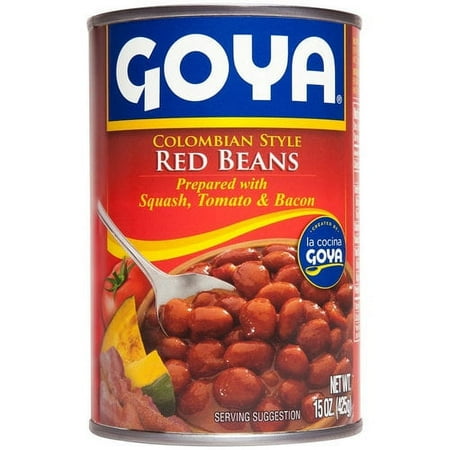 Goya Colombian Style Red Beans with Squash, Tomato & Bacon, 15 oz