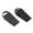 Black, variant on Sekonow 2 Pack Door Stoppers, 304 Stainless Steel Rubber Door Stopper Wedge, Non-Slip Heavy Duty Door Stop for Bottom of Door on Floor, Black
