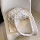 thumbnail image 5 of Bolsa de viaje para mujer, bolsa acolchada de algodón acolchado informal, bolsas para axilas para mujer (blanco) Tmvgtek Para Estrenar, 5 of 9