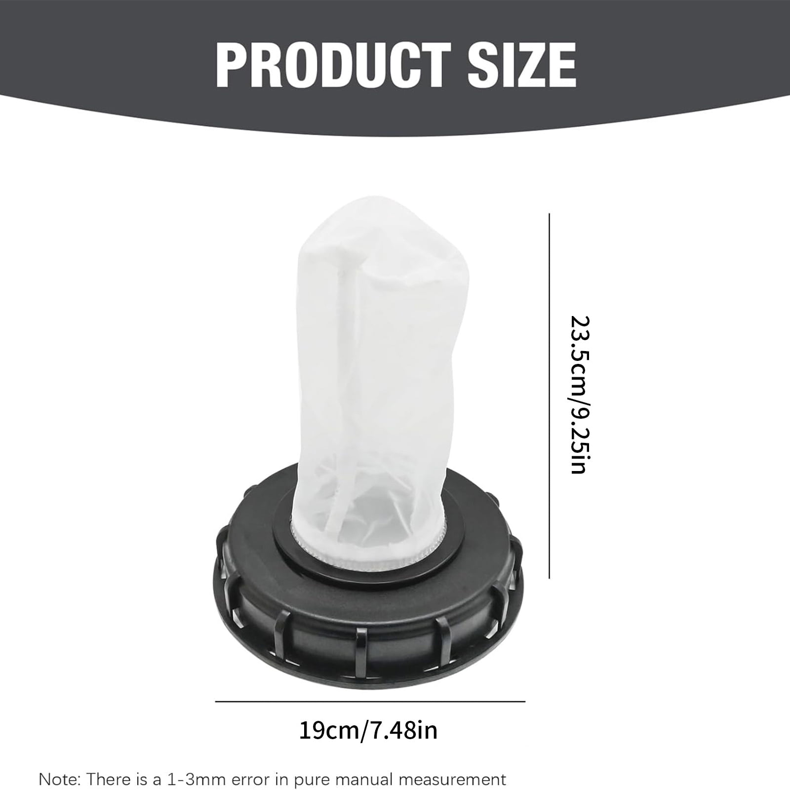 Water Coupling Lid Rainwater Tanks Container Lid Garden Replacement Fitting Plastic Texture for Efficient Water Flows