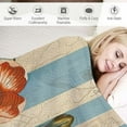 thumbnail image 3 of Nawypu Flannel Throw Blanket Retro Tulip Flowers Ultra Soft Plush Blanket for Bed Sofa Couch Office Lightweight Warm Throws Comfortable Cozy Blankets, 3 of 6