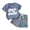 style-19 Blue, variant on Kogui Little Boys Golf Outfits Toddler Baby Boy Summer Clothes Short Sleeve Letter Print T-Shirt with Elastic Waist Shorts Set Summer Outfit 2T 3T (Blue,2-3 Years)