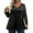 #004-Black, variant on Womens Plus Size Tops Dressy Fall V Neck T Shirts Solid Color Tees Long Sleeve Shirts Dressy Casual Tunic Tops Brown 5XL