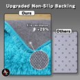 thumbnail image 4 of Conbriboy Ultra Soft Area Rugs Fluffy Soft Shag Carpet 4x6ft Blue For Living Room Bedroom Dining Room Office Home Decor Study Area Rug, 4 of 8