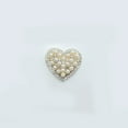 thumbnail image 3 of SHISUYAN Clip Style Car Perfume Base Heart Shape Pearl Rhinestone Decor Aromatherapy Solid Perfume Diffuser Auto Vehicle Inner Dashboard Decoration Valentine's Gift (Silver), 3 of 8