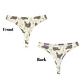 thumbnail image 3 of Fotbe Funny Chicken Tanga Sin Costuras para Mujer con Estampado – Panties Invisibles, Transpirables y Cómodos para Uso Diario-Large, 3 of 6