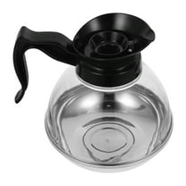 HEMOTON Stovetop Coffee Pot with Stainless Steel Bottom Compatible for Induction Cooktops and Drip Machine Lid Multi 0.8L