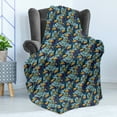 thumbnail image 4 of Birds Soft Flannel Fleece Throw Blanket, Tropical Hawaiian Flower and Alluring Keel-Billed Toucan Bird, Cozy Plush for Indoor and Outdoor Use, 60" x 80", Earth Yellow Turquoise, by Ambesonne, 4 of 5