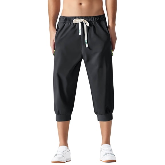 uikmnh Shorts for Men Summer 25 New Men's Solid Color Sport Screw Strap Shorts Size:4XL