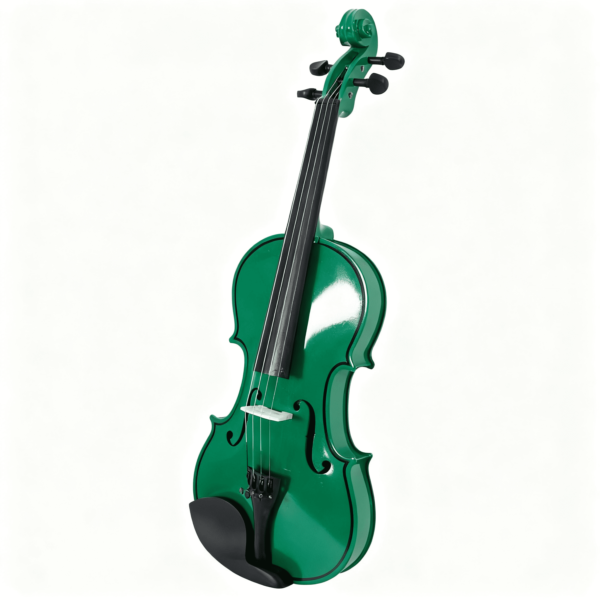 New 4/4 Acoustic Violin Case Bow Rosin, Green