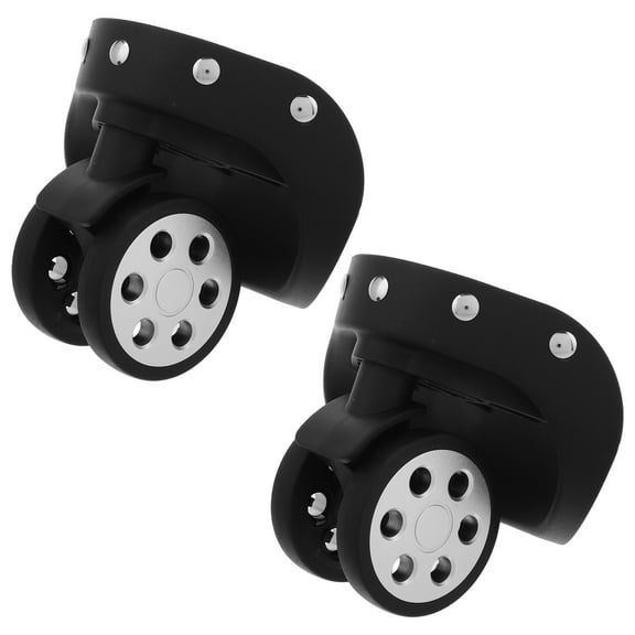 Worgeous 2 Pairs Universal Luggage Wheel Spare Part With Smooth Swivel Luggage Replacement Wheels Shopping Trolley Wheels