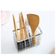 thumbnail image 6 of Clearance Rack under $5 Basket Tray Stainless Spoon Rest Stainless Sponge Holder Spoon Chopsticks Basket Utensil Drying Mesh Utensil Holder Chopstick Drying Rack Holder Brush Holder Appliance, 6 of 9