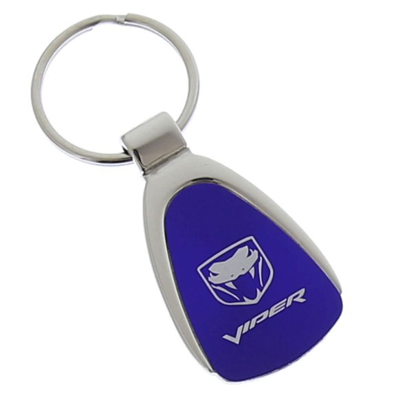 Au-TOMOTIVE GOLD Viper Blue Teardrop Key Fob (Fangs)