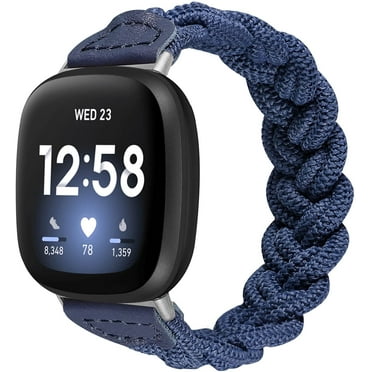 Bcuckood Compatibel met Fitbit Versa 4/Sense 2/Fitbit Versa 3/Sense armband voor dames en heren, elastisch nylon, verstelbaar, rekbaar, Solo Loop armband voor Fitbit Versa 4/Versa 3/Sense 2/Sense
