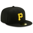 thumbnail image 3 of Men's New Era Black Pittsburgh Pirates Alternate 2 Authentic Collection On-Field 59FIFTY Fitted Hat, 3 of 5