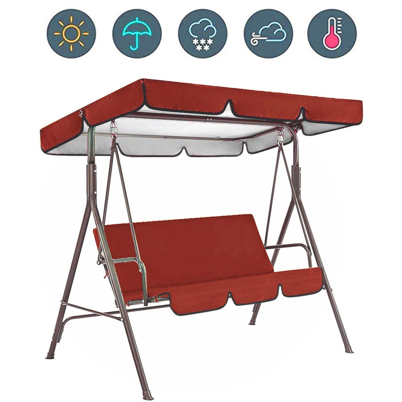 AUQ Waterproof Chair Covers - Outdoor Furniture Covers Waterproof Windproof Patio Cover