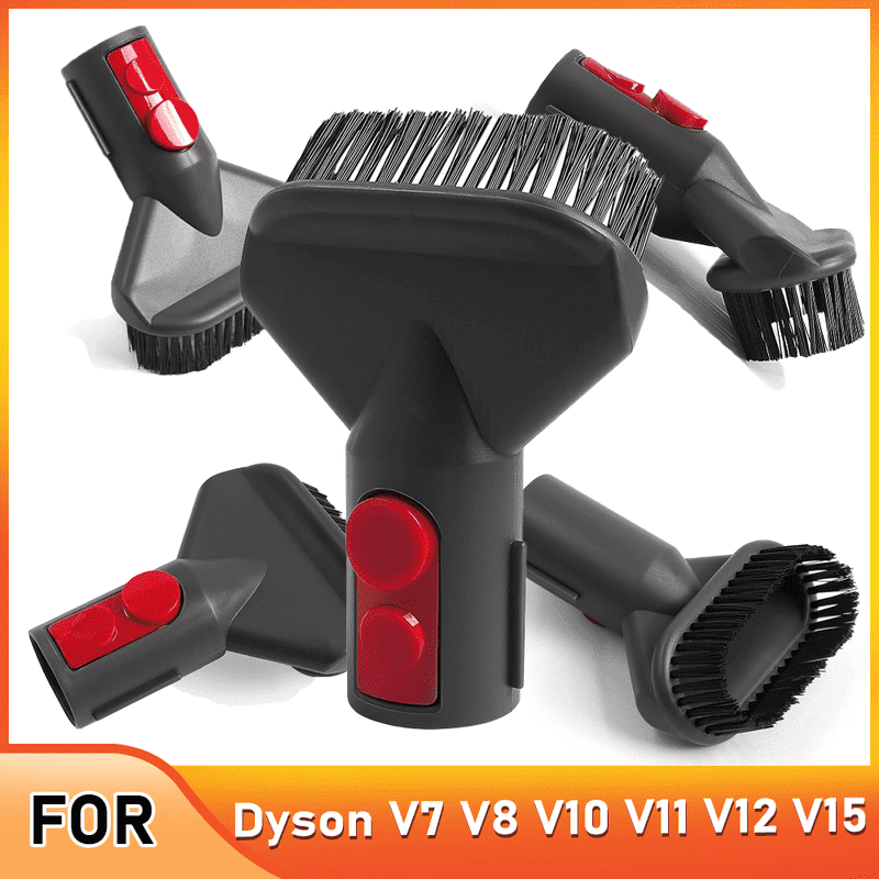 Multi Functional Stiff Bristle Brush Head for Dy*son V7 V8 V10 V11 V12 V15 Vacuum Cleaner Attachment Clean Stains Vacuuming Tools