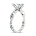 thumbnail image 2 of Oryn Jewel Lab Created Marquise Diamond Solitaire Ring - 2.3 Ct Twisted Shank Engagement Ring for Women - Stylish Party Wear 14K White Gold Over Jewelry - Diamond Rings for Her Special Events, 2 of 6