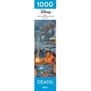 Ceaco 1000-Piece Thomas Kinkade Holiday Disney Mickey & Minnie Christmas Lodge Interlocking Jigsaw Puzzle