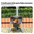 thumbnail image 3 of Abbraccia Estufa de leña reforzada, portátil, caja de cenizas extraíble, multiuso, uso interior y exterior, 3 of 6