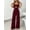 RD, variant on Women's Spaghetti Strap Wide Leg Jumpsuit with Cutout - Sleeveless Backless Loose Romper (Available in Burgundy & Olive Green)