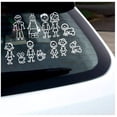 thumbnail image 4 of 12 Stick Figure Family Your Stick Figure Family Pet Cat Dog Stickers for Car Windows Bumper Phone Notebook, 4 of 6