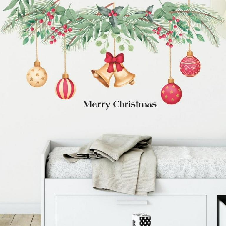 Merry Christmas Quotes Wall Decals,Happy New Year Quotes Stickers ...