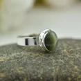 thumbnail image 2 of Natural Cat's Eye Ring Handmade Ring Silver Vintage Chrysoberyl Cat's Eye Ring, 2 of 4