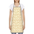thumbnail image 2 of Naloa 1Pack Adjustable Bib Apron Waterdrop Resistant Cooking Kitchen Aprons for Women Men Chef, Peanuts3 Print, 2 of 5