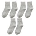 thumbnail image 1 of Sonducket Calcetines tobilleros Medias lisas Calentador de piernas de color sólido Calcetín largo universal Calcetería Ropa diaria Fiesta de Medias Gris claro, 1 of 6