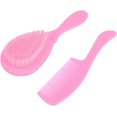 thumbnail image 2 of - Juego de cepillos y peines para bebés, juego de cepillos y peines de seguridad para niños, para el cuidado del piel cabelludo recién nacido, 2 of 5