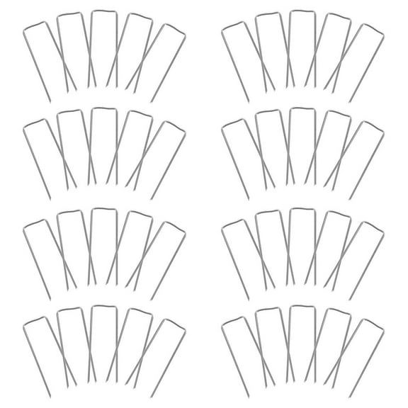 LEORX 150pcs Galvanized U Shaped Floral Pins For Wreath Making And Craft Projects