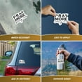 thumbnail image 4 of Religious Faith Vinyl Stickers - 4 Piece Decals Car Window Decals - Vinyl Car Sign Sticker - All Weather Proof - Pray More - Faith Infinity Love – Easy to Put On Car, 4 of 4