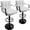 2 Pcs-White & Base, variant on Soontrans Bar Stools Set of 2 Swivel Counter Height Stools with Arms and Back, Adjustable Island Chairs for Kitchen, Modern Barstools with Backrest and Armrest(Black, 2Pcs)