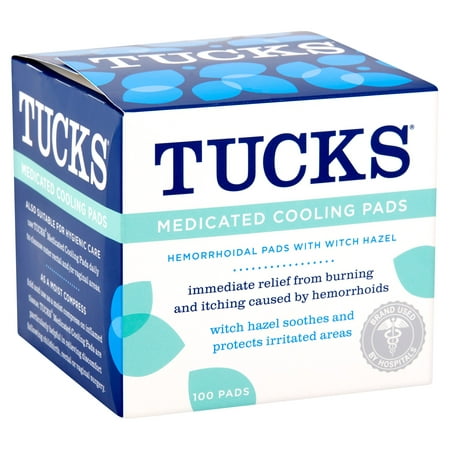 Tucks 100ct Hemorrhoid Medicated Cooling Pads with Witch (Best Witch Hazel For Hemorrhoids)
