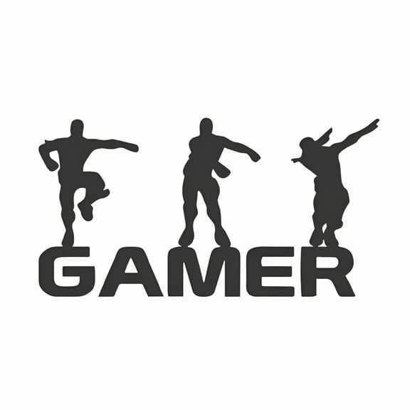 LAMIRO Gamer Wall Sticker Boy With Game Controller Wall Decals Gaming Decor,Creative Waterproof Gamer Room Decor for Boys