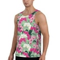 thumbnail image 2 of Haiem Orchids Flowers Men Workout Tank Top Gym Bodybuilding Sleeveless Muscle T Shirts Athletic Tank Breathable Workout Shirt-X-Large, 2 of 9