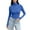Blue, variant on Womens Basic Tops Women's Turtleneck T-Shirt, Solid Color Long Sleeve Shirts for Women Green L