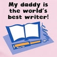 thumbnail image 2 of CafePress - My Daddy Is The Words Best Writer Body Suit - Baby Light Bodysuit, Size Newborn - 24 Months, 2 of 4