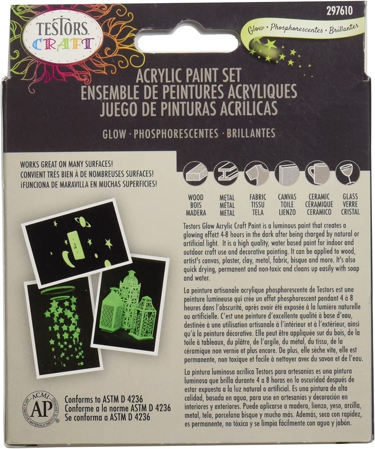 Testors Craft Acrylic Paint Kit, Multicolor, 6 Fl Oz