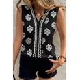 thumbnail image 4 of SHEWIN Women's Tank Tops Boho Floral Printed Blouses Casual Lightweight Chiffon V Neck Sleeveless Shirts, 4 of 7
