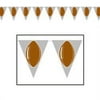 Football Pennant Banner Party Accessory (1 count) (1/Pkg)