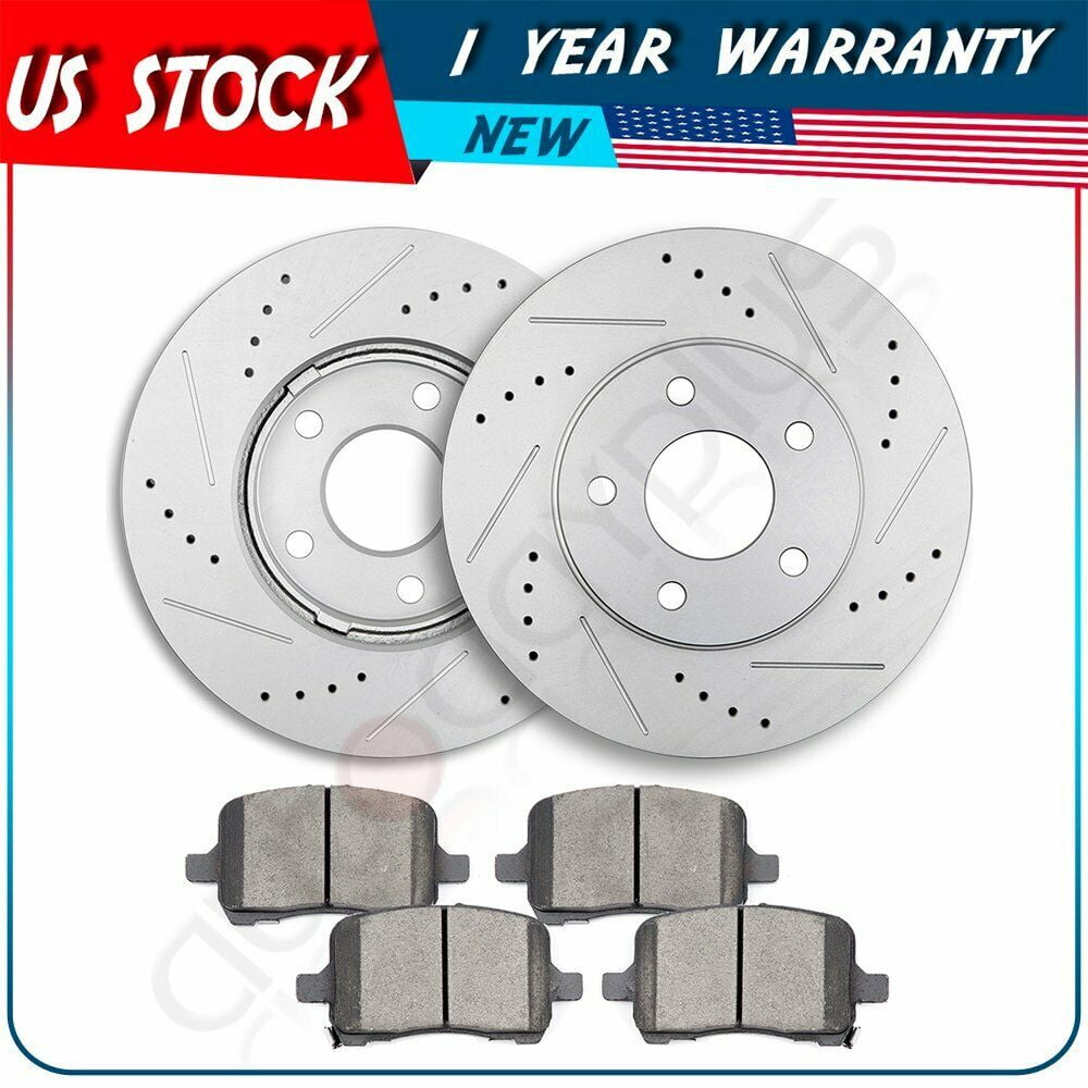 Front Brake Discs Rotors + Ceramic Pads For Chevrolet HHR 2006 2007